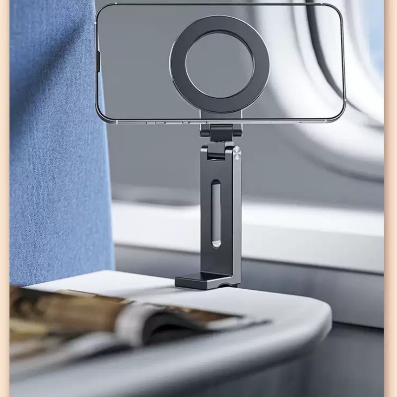 Phone Holder Airplane - Universele magnetische telefoonhouder, opvouwbaar, draaibaar, handsfree,