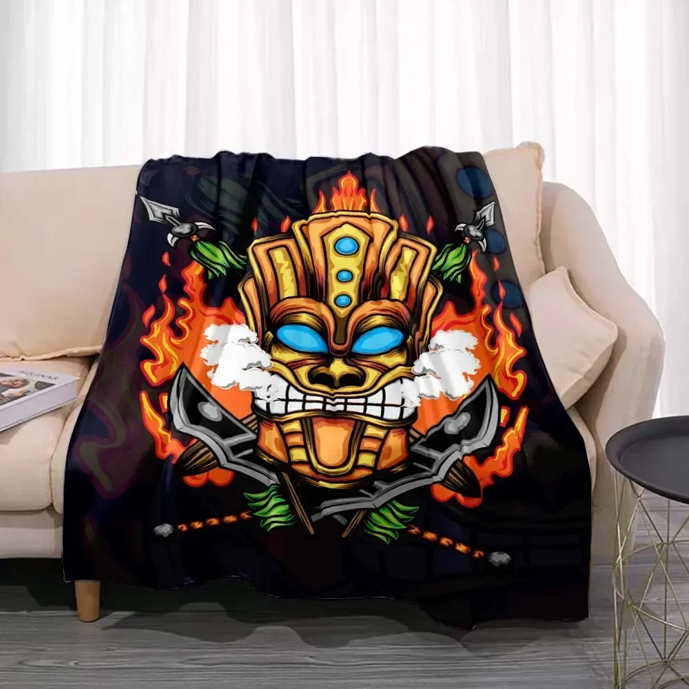 Travel Accessories Hawaii - Tiki Bar Fashion Flanel Gooi Deken