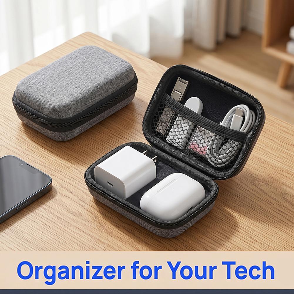 Cable Organizer Travel - Zakelijke hoofdtelefoon tas Draagbare opbergtas met