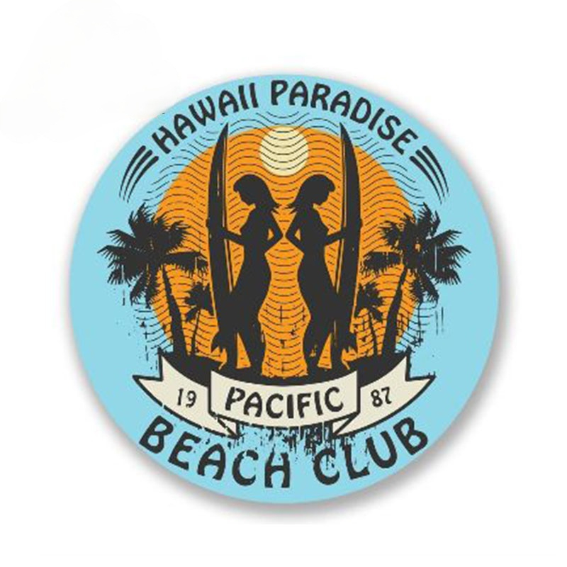 Travel Accessories Hawaii - Auto Styling Hawaii Surf Auto Sticker