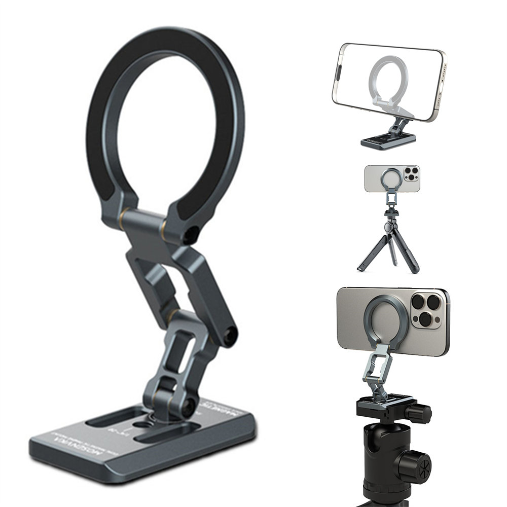 Phone Holder Airplane - Dubbele magnetische telefoonhouder Opvouwbare statief Telefoonhouder