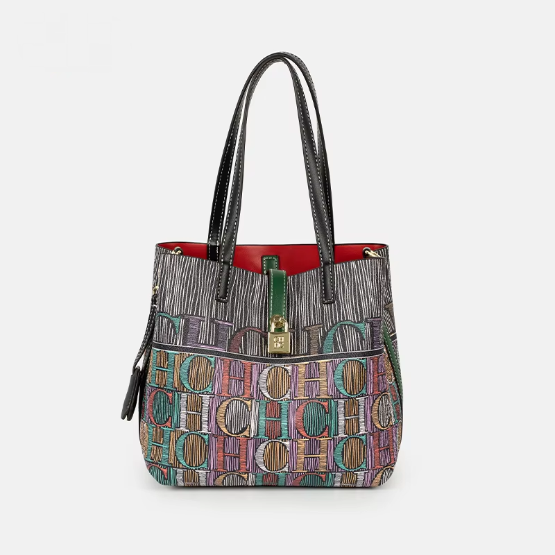 Travel Accessories Tech - CH Art Color bedrukte handtas Effen