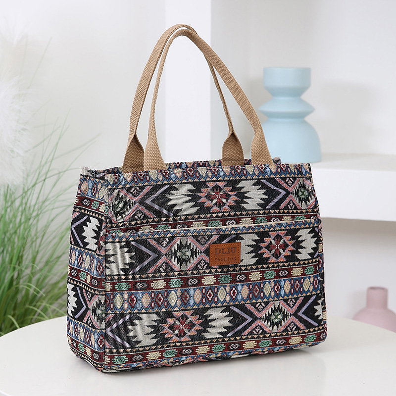 Travel Accessories Tech - Dikke gebreide draagtas van jacquardstof voor