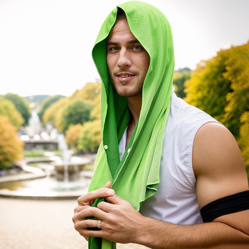 Travel Towel Quick Dry - Snel drogende, verkoelende hoodiehanddoek met UPF