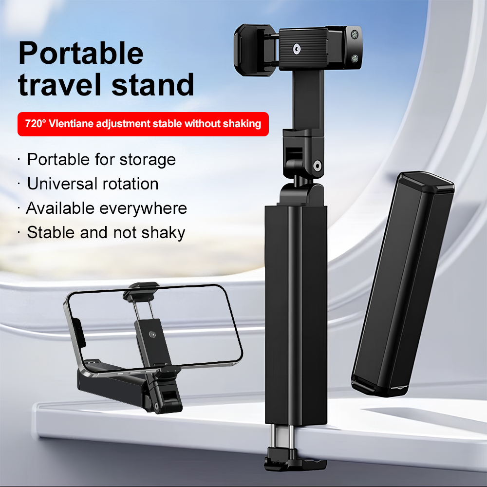 Phone Holder Airplane - Draagbare reistelefoonstandaard 720 ° Rotatie Opvouwbare