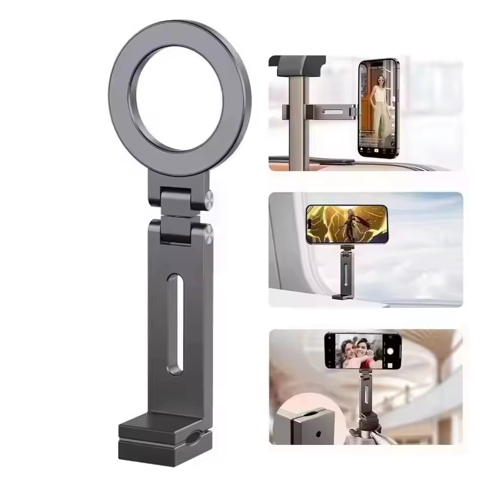 Phone Holder Airplane - Universele magnetische telefoonhouder Reisbenodigdheden Flexibele rotatie