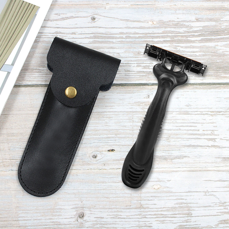 Travel Router Accessories - Handleiding scheermes lederen tas, reisbaardtrimmer accessoires