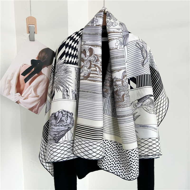 Travel Accessories Brand - Grote zijden sjaals Merken Designer Handgerolde
