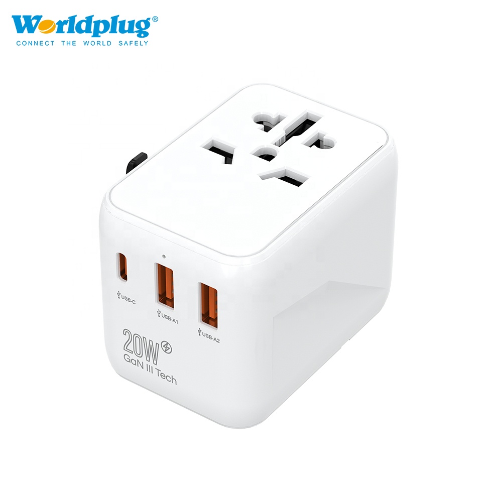 Travel Plug Type C - Type C GaN 20W oplader multi-plug