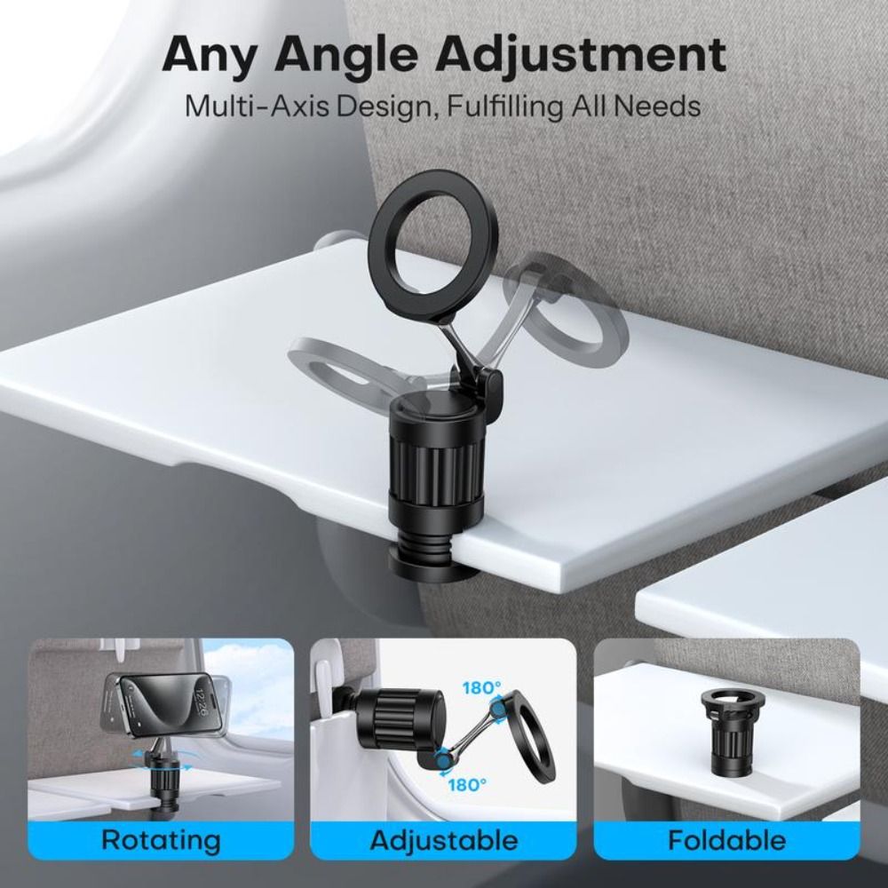 Phone Holder Airplane - Nieuwe opvouwbare reistelefoonhouder 360 ° Draaibare