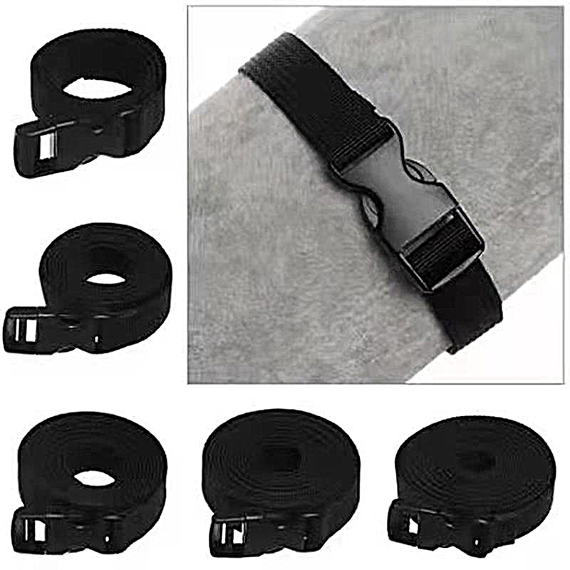 Luggage Strap Belt - 1 stuk reisband, zwart, duurzaam nylon,