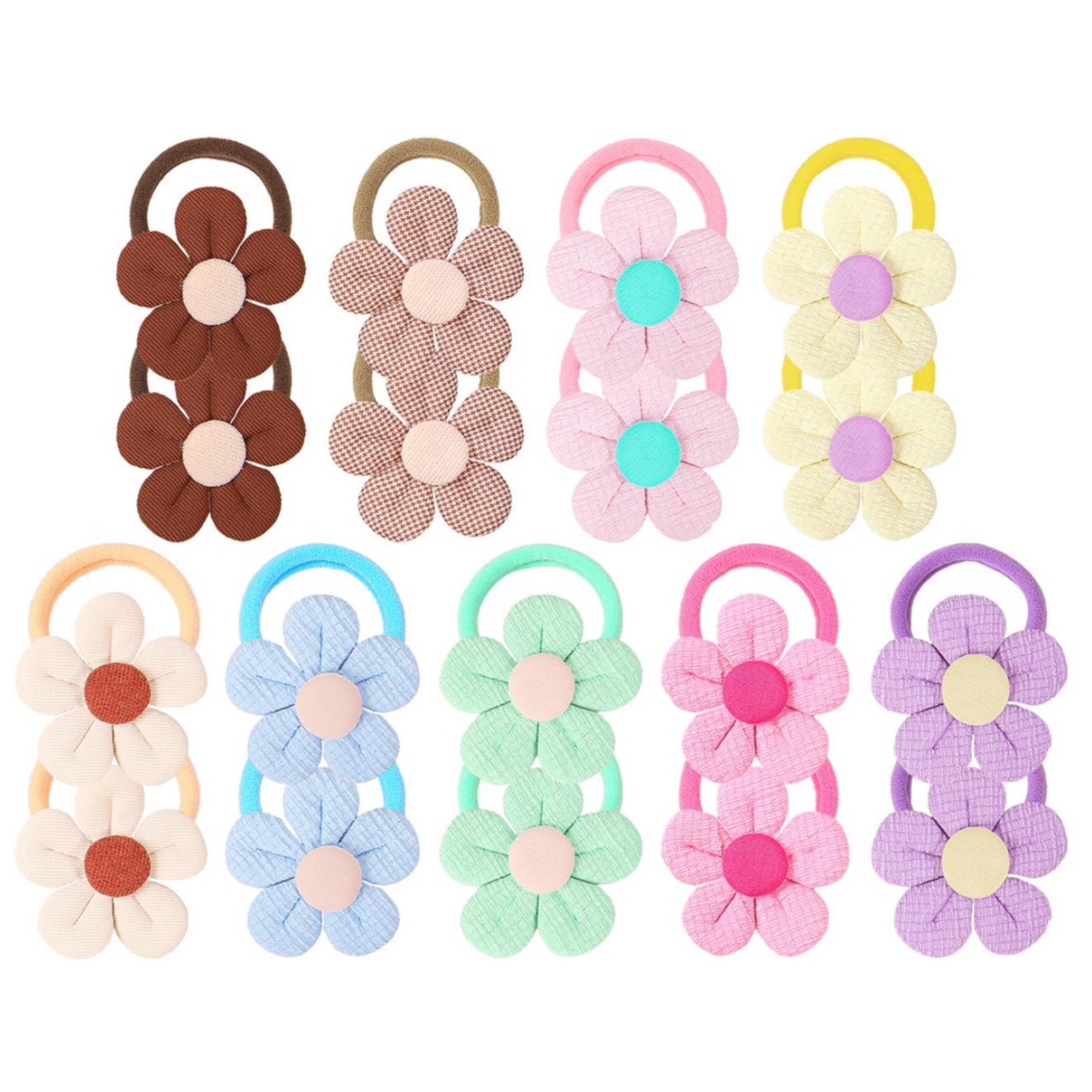 Travel Accessories For Kids - 18 stks Zonnebloem Haarbanden Kinderen Meisjes