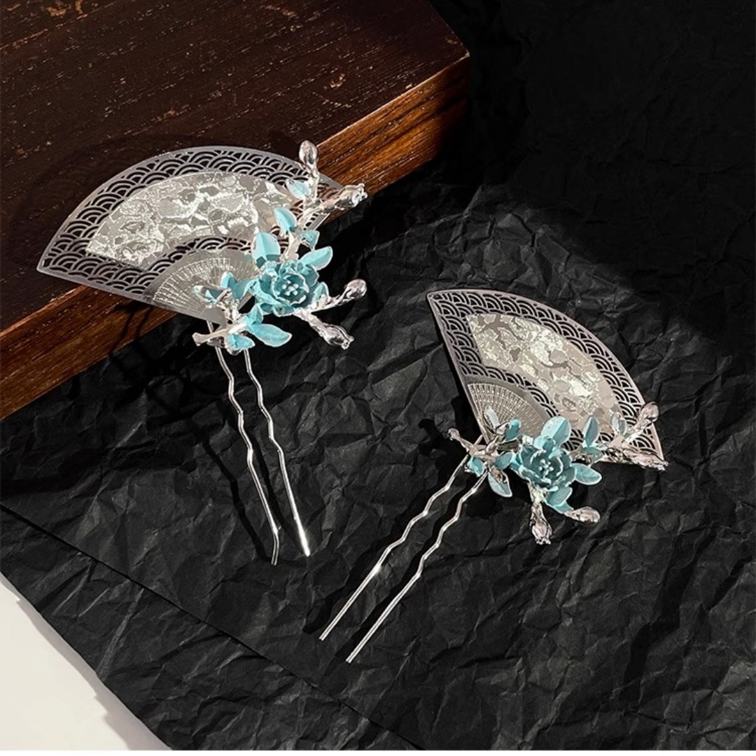 Travel Accessories Luxury - Nieuwe waaiervormige haarspeld in Chinese stijl,