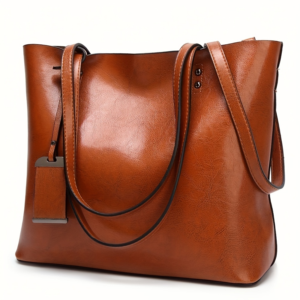 Travel Accessories Tech - Modieuze Klassieke Retro Lederen Damestas Handtas