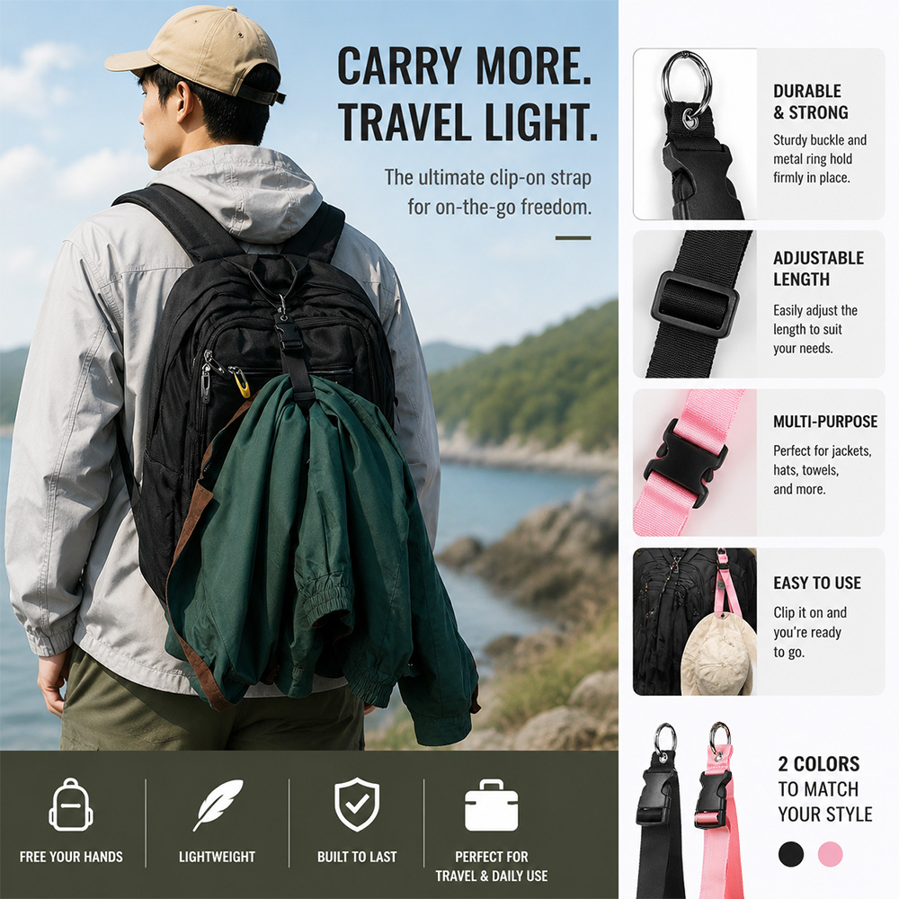 Luggage Strap Belt - Draagbare anti-diefstal bagageriem Duurzame buitengesp Heren