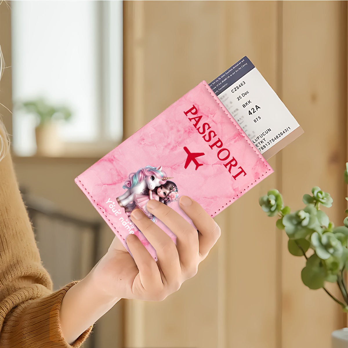 Unicorn Girl-patroon PU-paspoo - Travel Accessories Plane recensie en prijs
