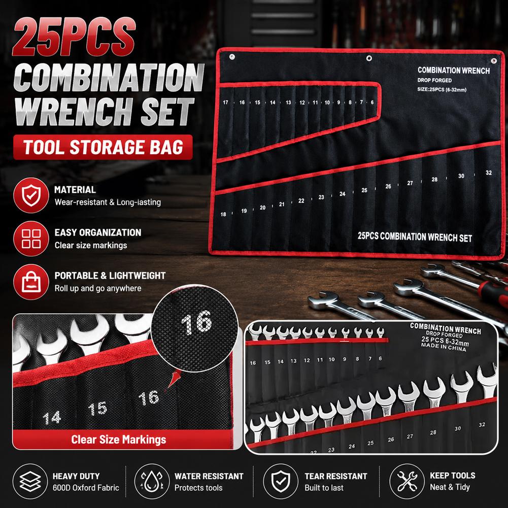 Canvas Wrench Roll Up Tool Bag - Travel Router Accessories recensie en prijs