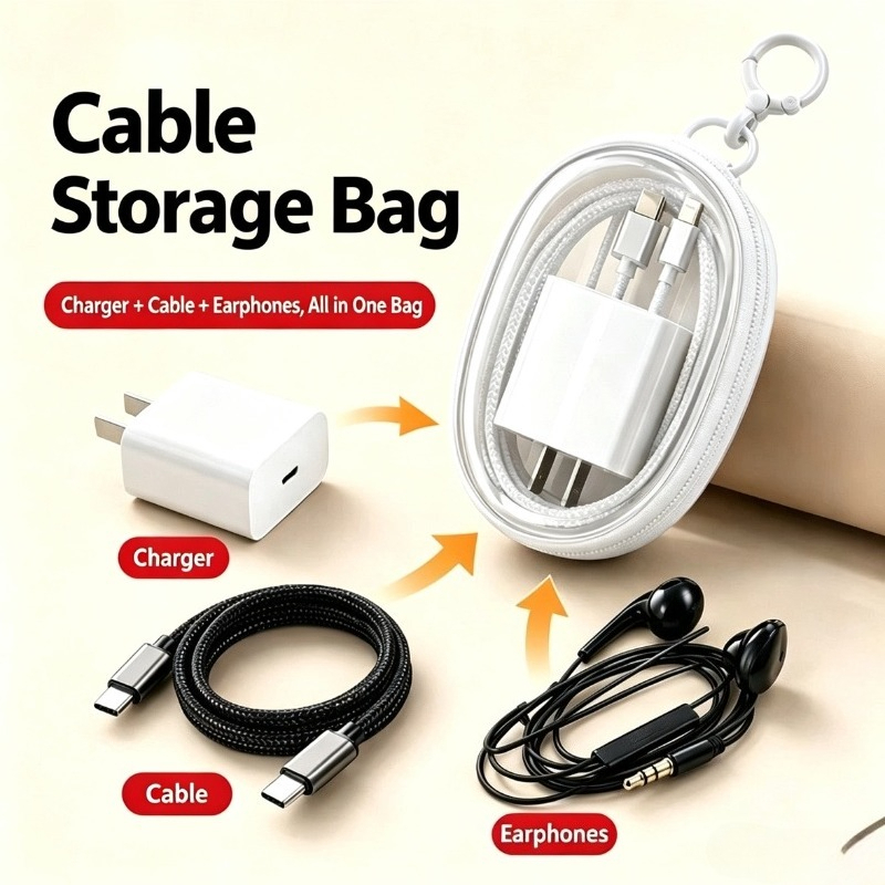 Draagbare, waterdichte opbergt - Cable Organizer Travel recensie en prijs