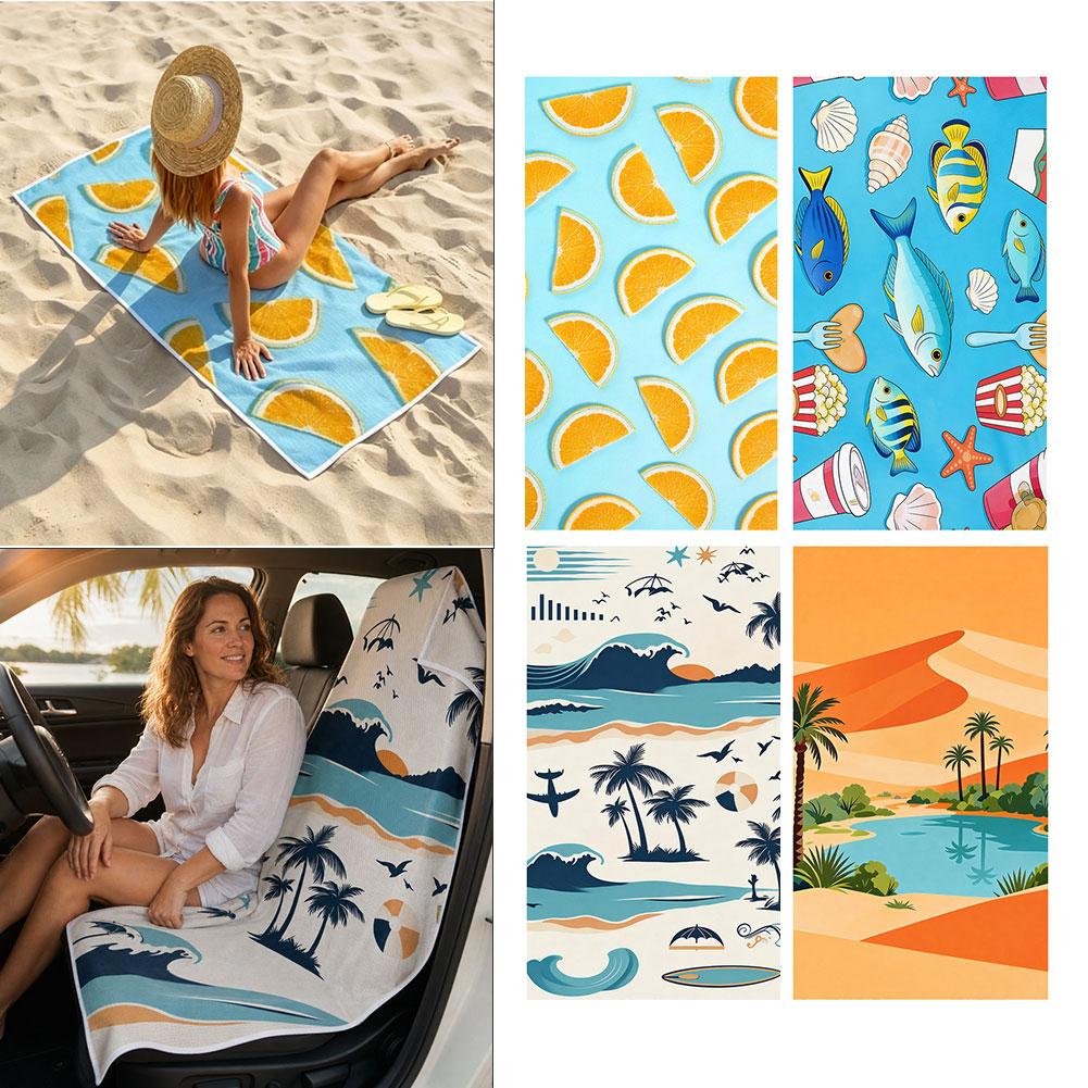 2-in-1 strandhanddoek autostoe - Travel Towel Quick Dry recensie en prijs