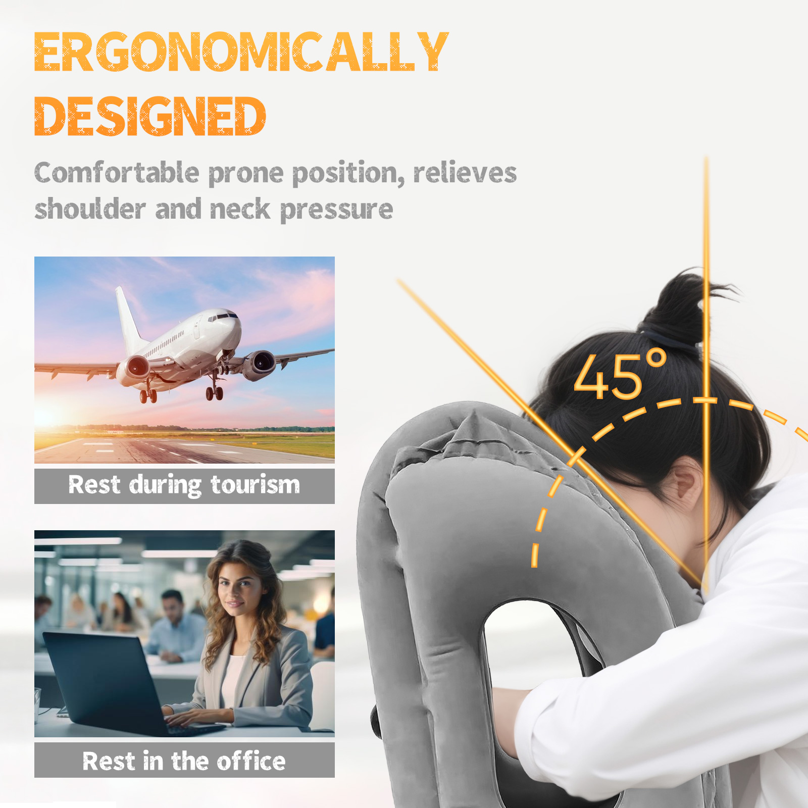 1pc opblaasbaar reiskussen, vl - Travel Accessories Plane recensie en prijs
