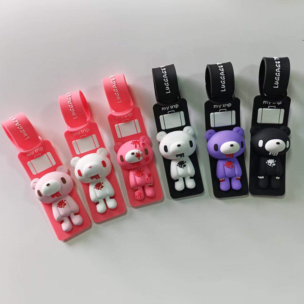 Schattige cartoon beer silicon - Luggage Strap Belt recensie en prijs