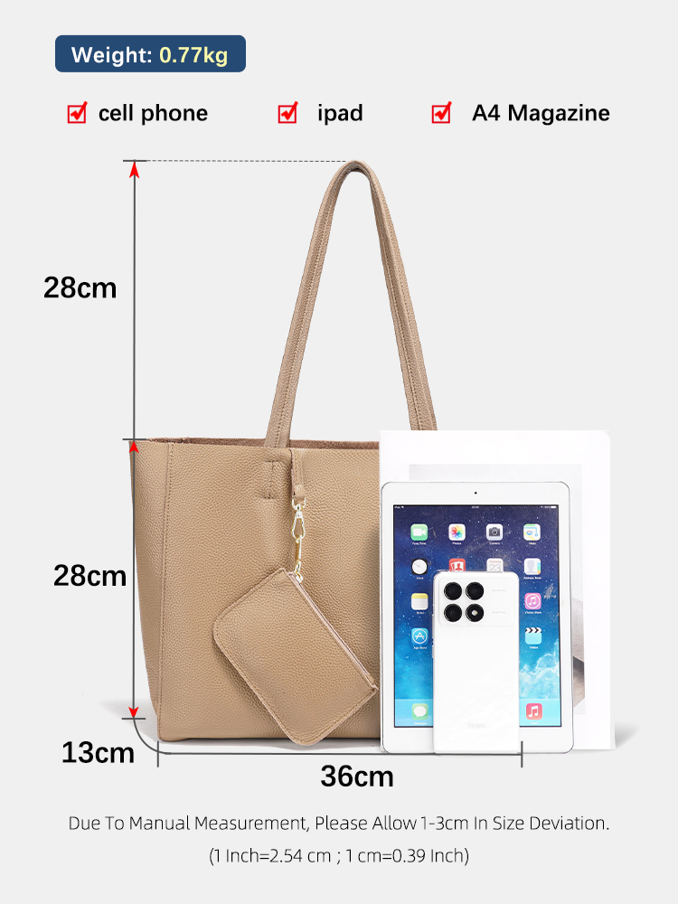Zency Echt Lederen Grote Tote  - Travel Accessories Tech recensie en prijs