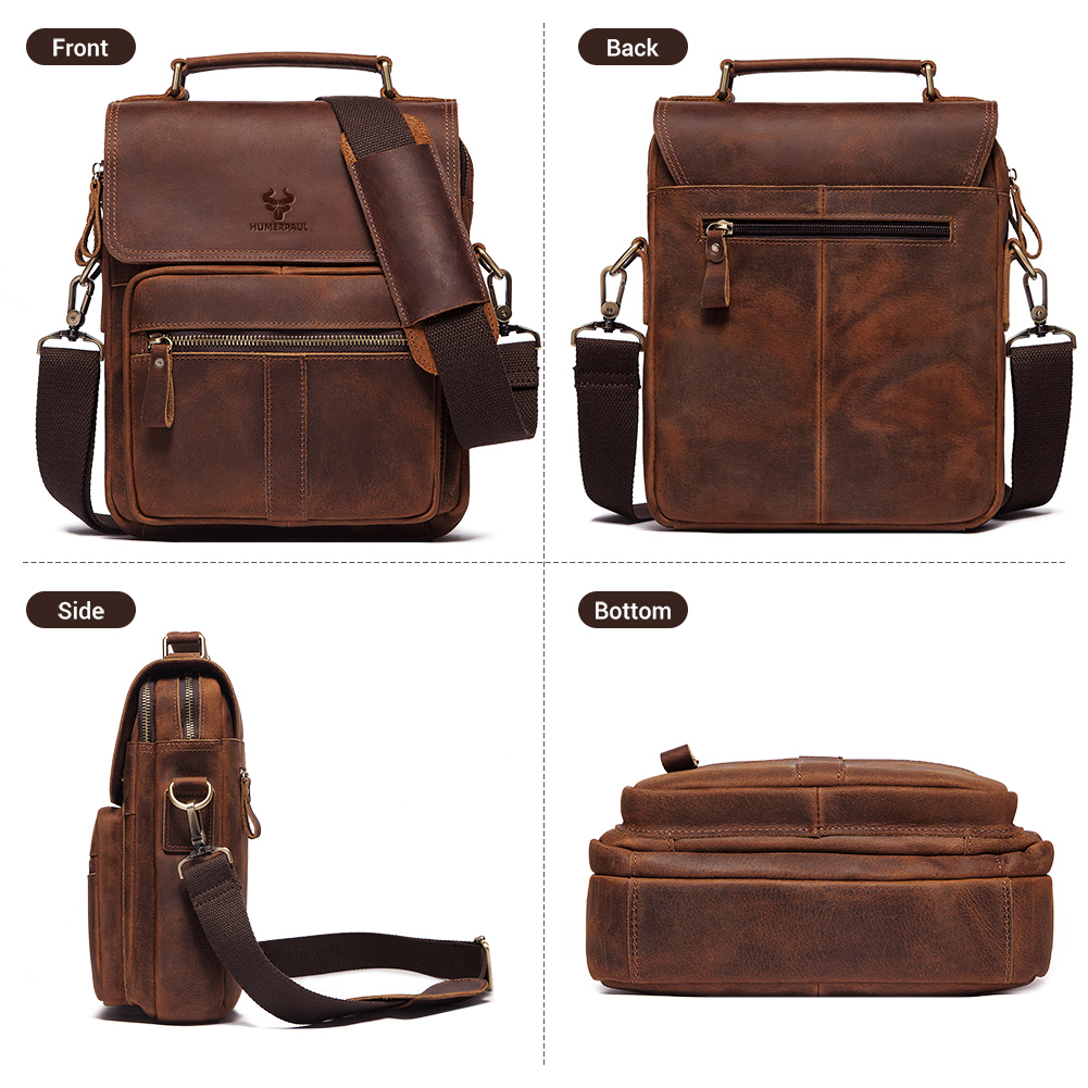 HUMERPAUL lederen herenschoude - Travel Accessories Tech recensie en prijs