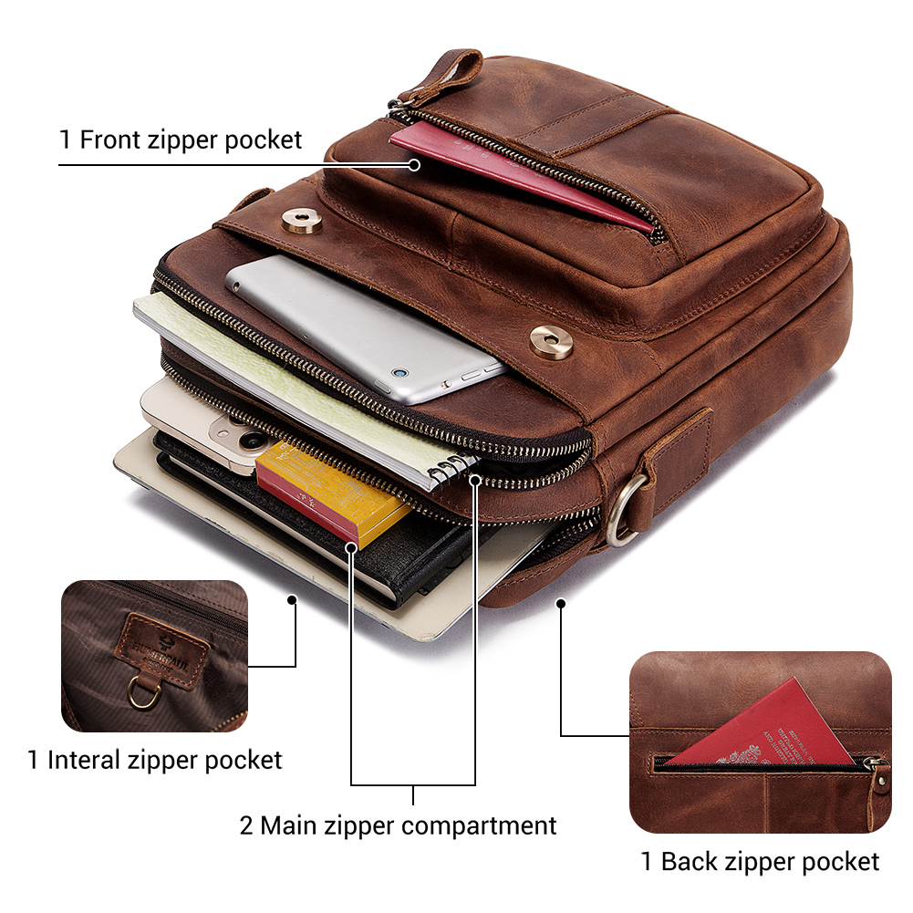 HUMERPAUL lederen herenschoude - Travel Accessories Tech recensie en prijs