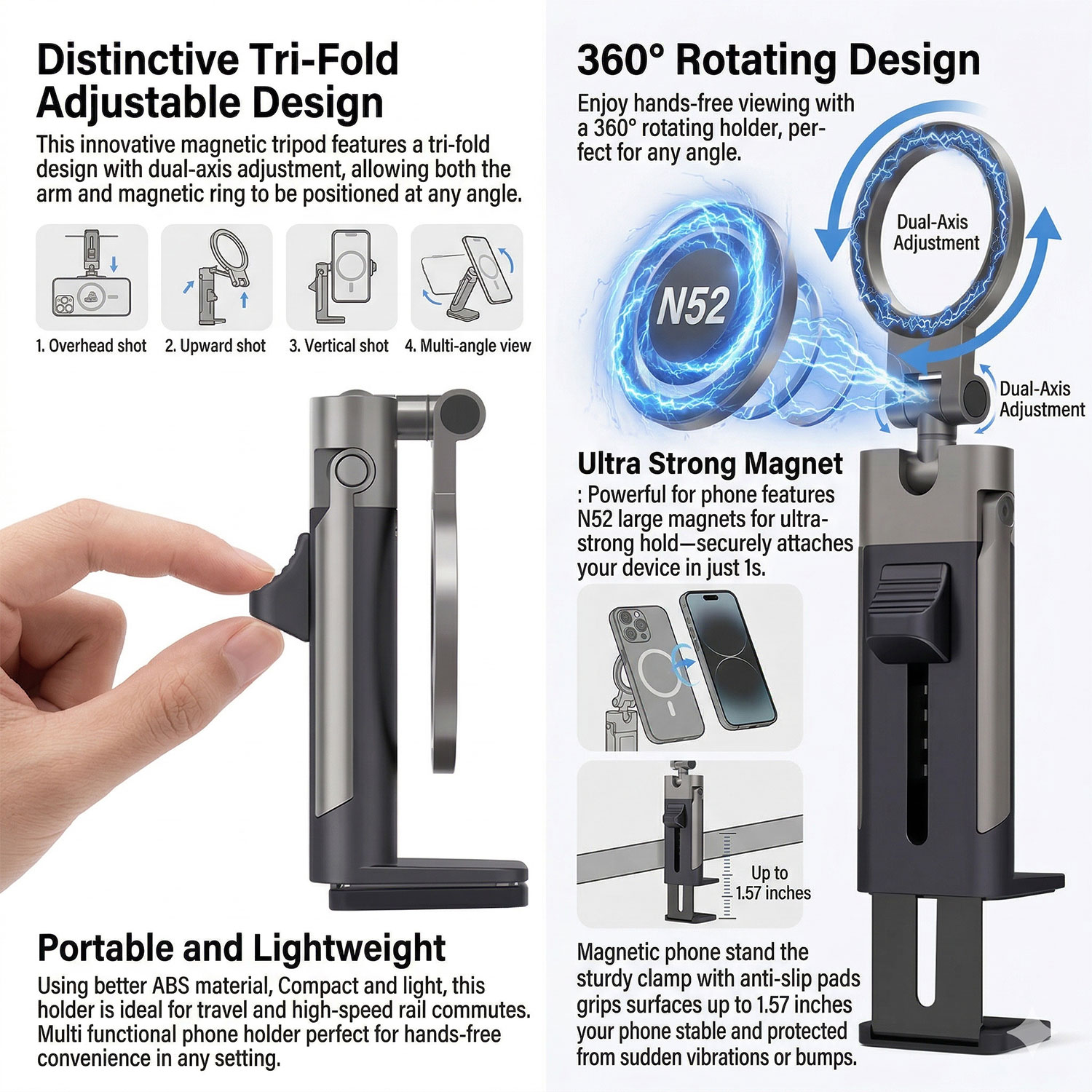 Verstelbare universele magneti - Phone Holder Airplane recensie en prijs