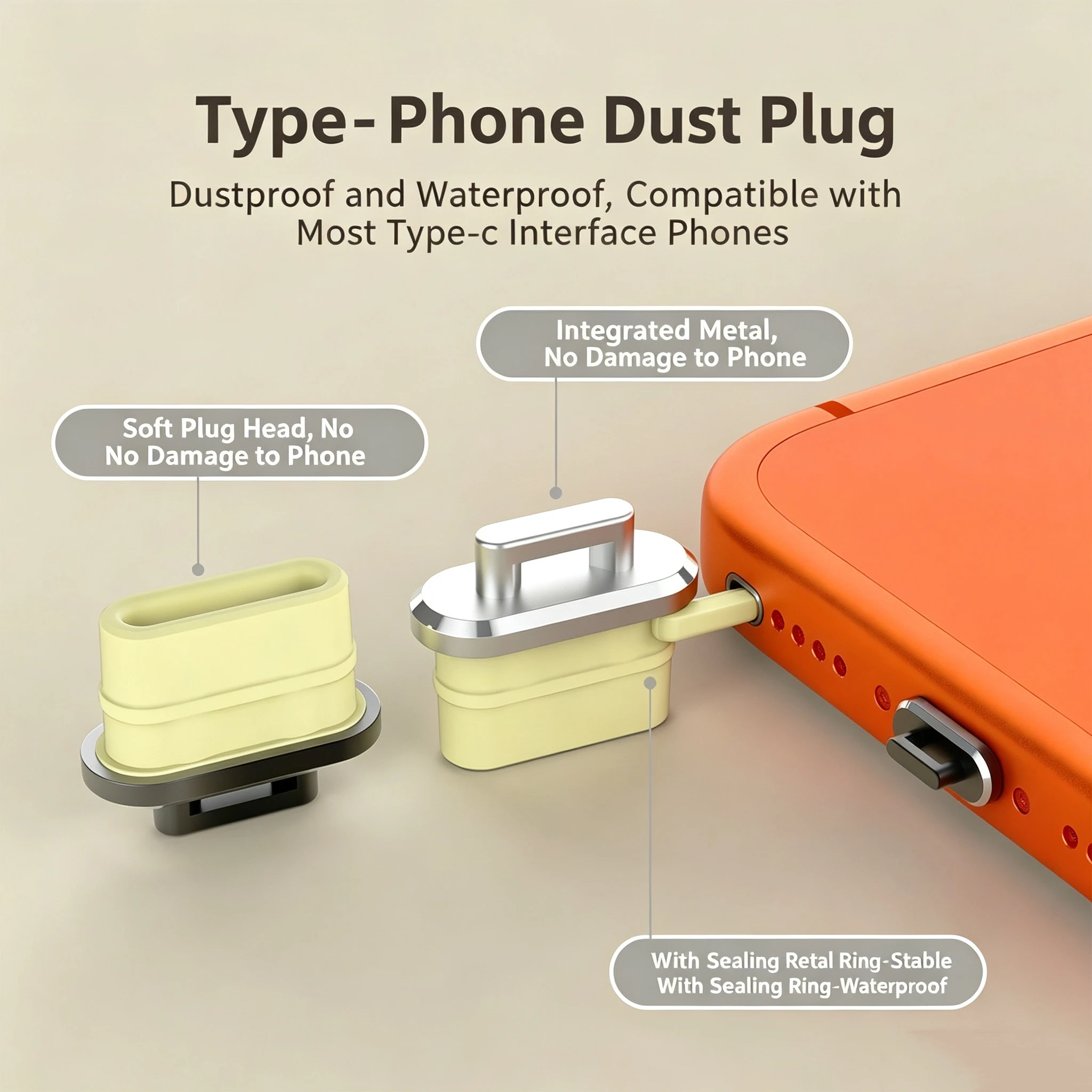 6-1 stuks anti-stofplug transp - Travel Plug Type C recensie en prijs