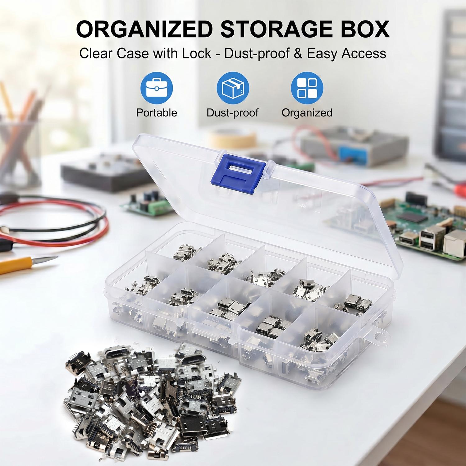 100 stuks/verpakking 10 typen  - Travel Plug Type C recensie en prijs